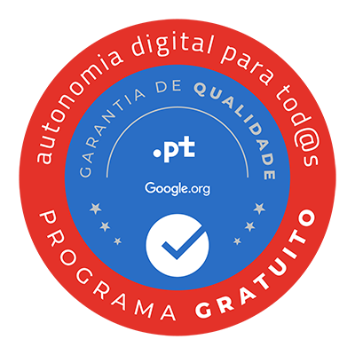 Programa gratuito com garantia de qualidade Google.org e .PT